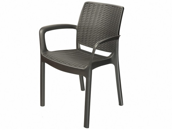Стул с подлокотниками JERSEY Коричневый купить в Рыбинске