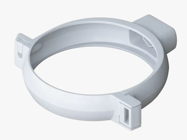 Водосток Альта-Профиль ПВХ – Хомут трубы (белый) купить в Рыбинске