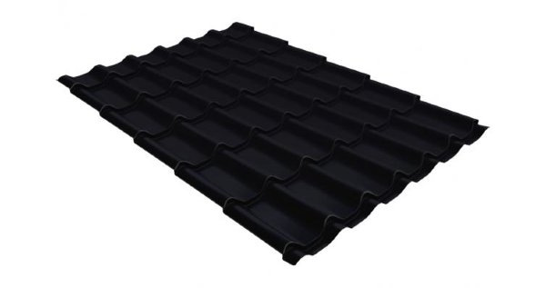 Металлочерепица классик GL 0,5 Velur20 RAL 9005 черный купить в Рыбинске