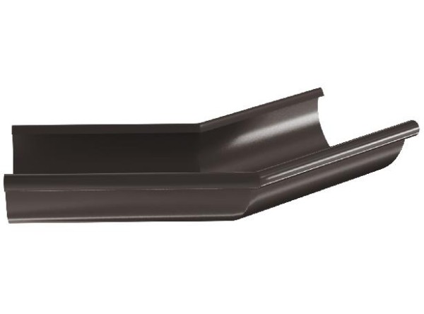 Водосток Aquasistem, система 125x90 - Угол желоба, наружный 135° RR 32 Тёмно-Коричневый купить в Рыбинске