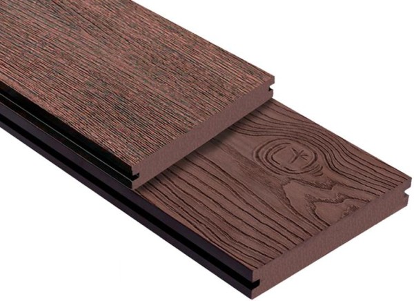 Террасная доска ДПК Outdoor 3D полнотелая STORM/OCEAN BROWN коричневая микс купить в Рыбинске