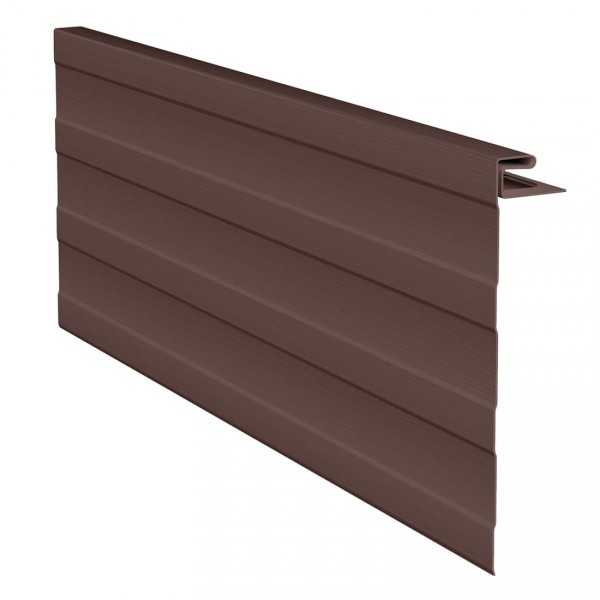 J-фаска ( ветровая, карнизная планка ) для сайдинга, коричневая купить в Рыбинске