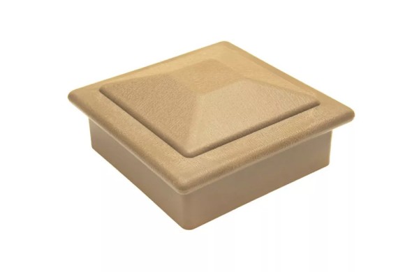 Крышка верхняя ПВХ для столба Deckart 125х125 Орех купить в Рыбинске