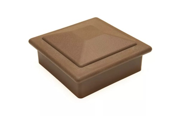 Крышка верхняя ПВХ для столба Deckart 125х125 Шоколад купить в Рыбинске