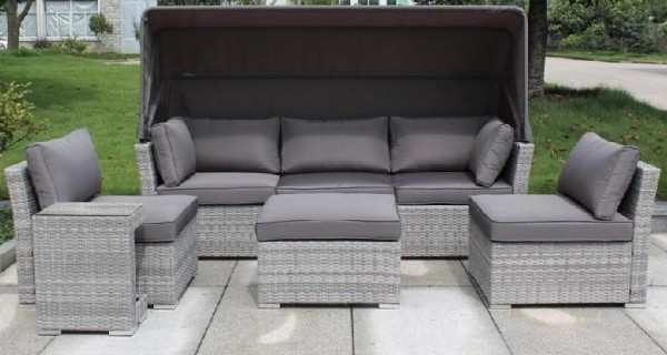 Диван-Трансформер AFINA плетеный из иск. ротанга AFM-320G Grey купить в Рыбинске