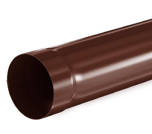Водосток Aquasistem, система 125x90 - Труба водосточная 3.00м RAL 8017 Коричневый купить в Рыбинске