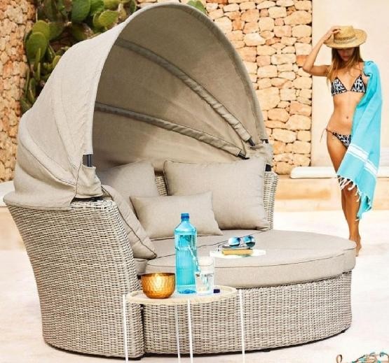 Диван-Трансформер AFINA плетеный из иск. ротанга AFM-325 Beige купить в Рыбинске