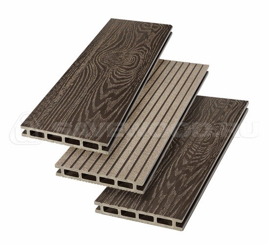Террасная доска из ДПК SW Carpinus (T) — двухсторонняя темно-коричневый купить в Рыбинске