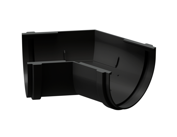 Угол желоба универсал 135˚ Docke Premium ПВХ - Карбон купить в Рыбинске