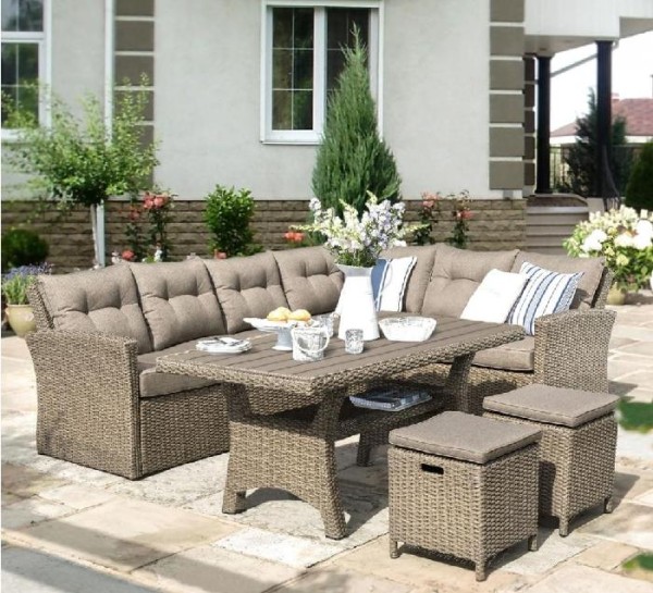 Комплект мебели AFINA плетеной из иск. ротанга AFM-307B Beige купить в Рыбинске