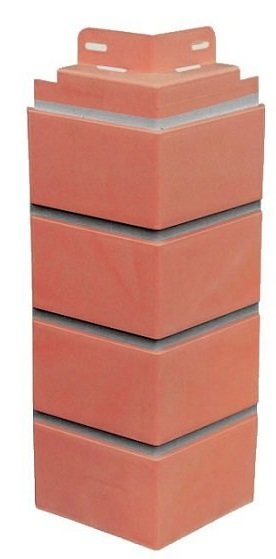 Угол к фасадной панели SteinDorf Кирпич красный с прокрашенными швами купить в Рыбинске