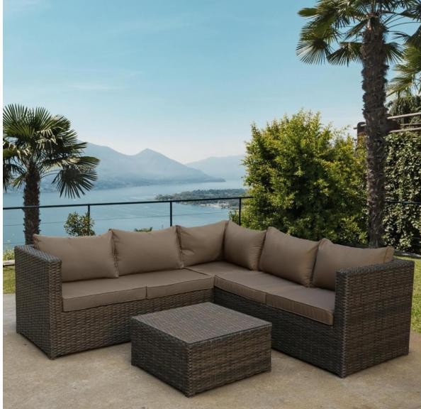 Комплект мебели AFINA плетеной из иск. ротанга YR825A Brown/Beige купить в Рыбинске