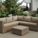 Комплект мебели AFINA плетеной из иск. ротанга YR825B Beige купить в Рыбинске