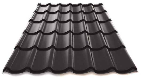 Металлочерепица Металл Профиль Norman полиэстер 0,5 сталь RAL 7024 серый купить в Рыбинске