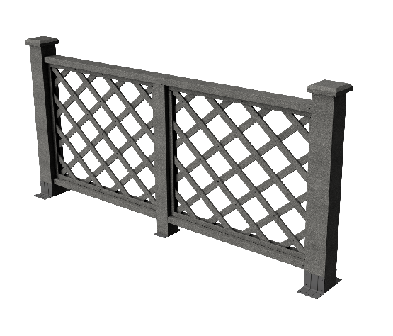 Ограждения декоративное ДПК GRINDERDECO Ламбет серый базальт купить в Рыбинске