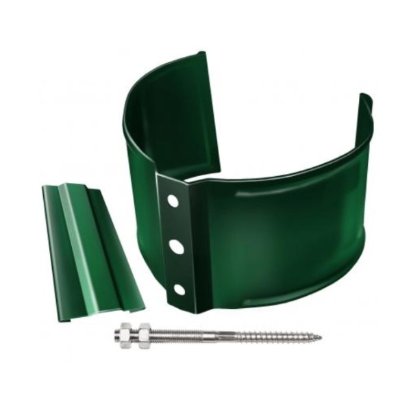 Водосток Grand Line 125x90 – Хомут трубы (на кирпич) RAL 6005 купить в Рыбинске