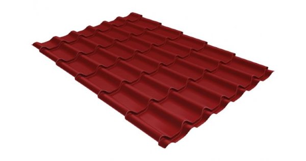 Металлочерепица классик 0,5 Satin RAL 3011 коричнево-красный купить в Рыбинске