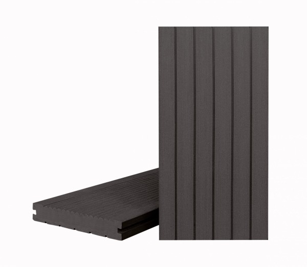 Террасная доска Классик Чёрное дерево (полнотелая с пазом) купить в Рыбинске