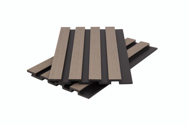 Стеновая панель брусковая двухцветная co-extrusion, snow mix купить в Рыбинске