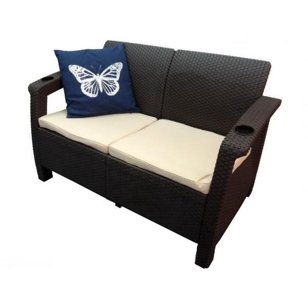 Двухместный диван Yalta Sofa Seаt венге купить в Рыбинске