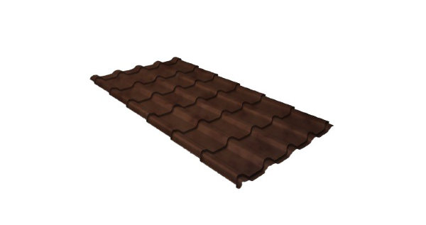 Металлочерепица камея 0,45 Safari Twincolor Brown купить в Рыбинске