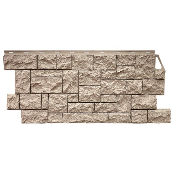 Фасадная панель FineBer, Камень Дикий, Песочный купить в Рыбинске