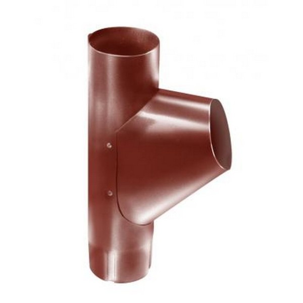 Водосток Grand Line 125x90 – Тройник RAL 8004 купить в Рыбинске