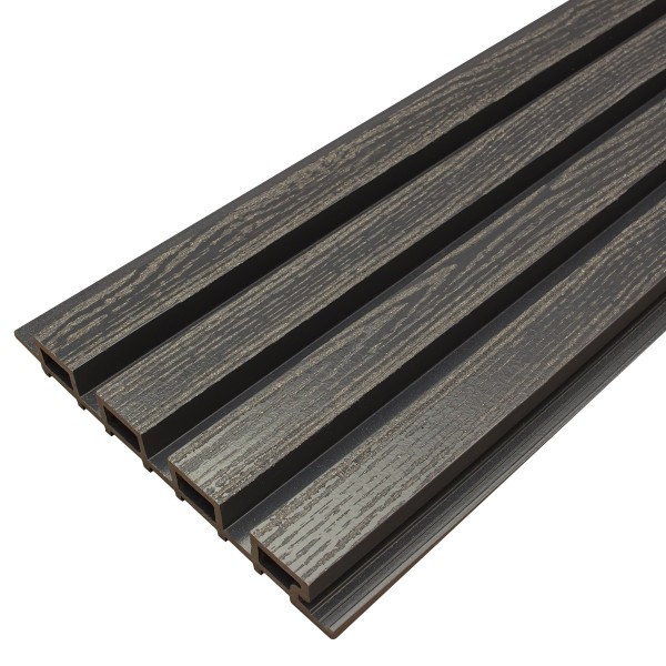 Фасадная доска из ДПК Faynag Wood Рейка Мокрый Асфальт купить в Рыбинске