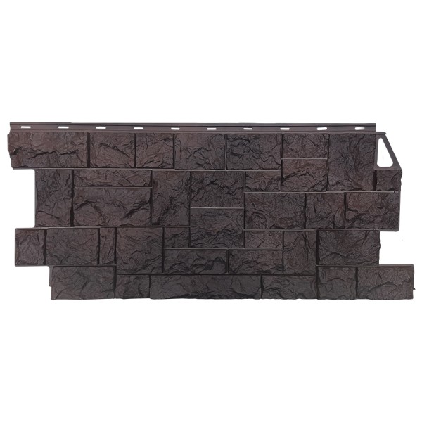 Фасадная панель FineBer, Камень Дикий, Коричневый купить в Рыбинске