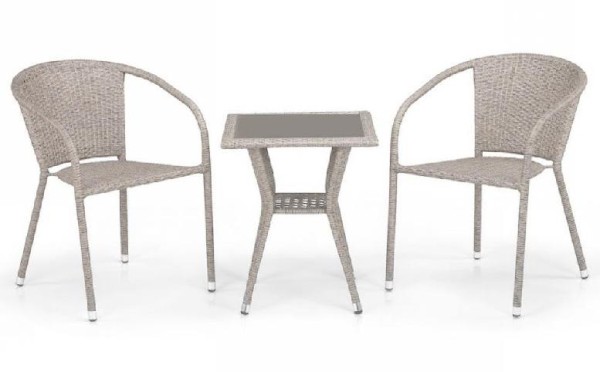 Комплект плетеной мебели AFINA из иск. ротанга T25C/Y137C-W85 Latte 2Pcs купить в Рыбинске