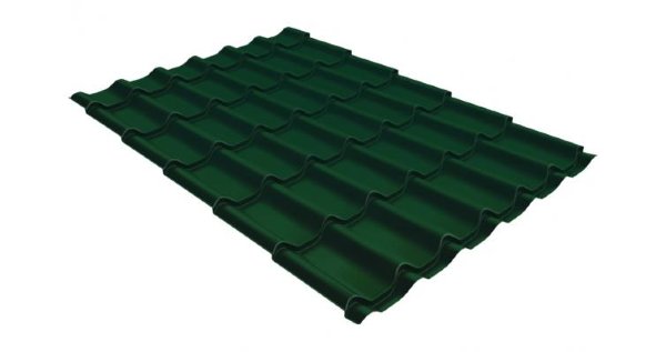 Металлочерепица классик 0,5 Satin RAL 6005 зеленый мох купить в Рыбинске
