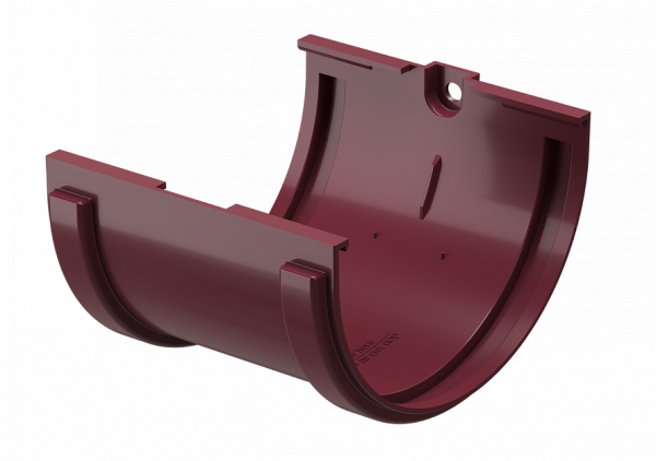 Соединитель желобов ПВХ Docke STANDART красный купить в Рыбинске