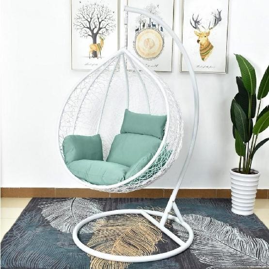 Кресло Подвесное из искусственного ротанга AFM-168A-L White/Green купить в Рыбинске