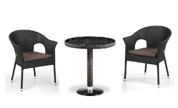 Комплект плетеной мебели AFINA из иск. ротанга T601/Y79A-W53 Brown 2Pcs купить в Рыбинске