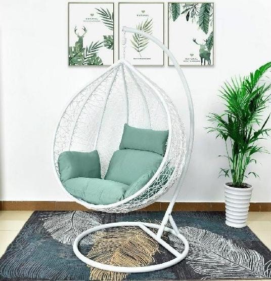 Кресло Подвесное из искусственного ротанга AFM-168A-XL White/Green купить в Рыбинске
