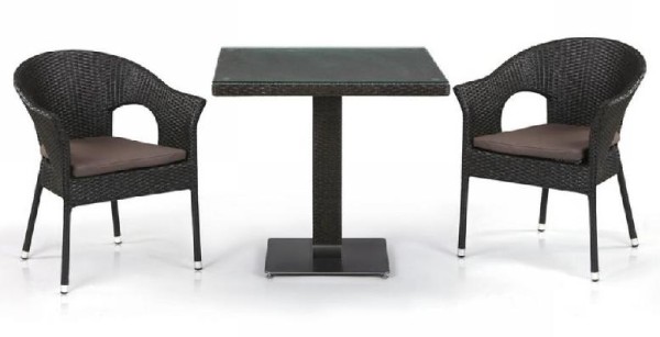 Комплект плетеной мебели AFINA из иск. ротанга T605SWT/Y79A-W53 Brown 2Pcs купить в Рыбинске