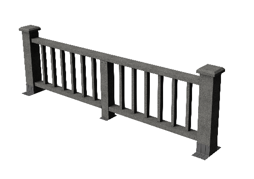 Ограждения декоративное ДПК GRINDERDECO Троя серый базальт купить в Рыбинске