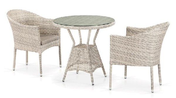 Комплект плетеной мебели AFINA из иск. ротанга T705ANT/Y350-W85 Latte 2Pcs купить в Рыбинске