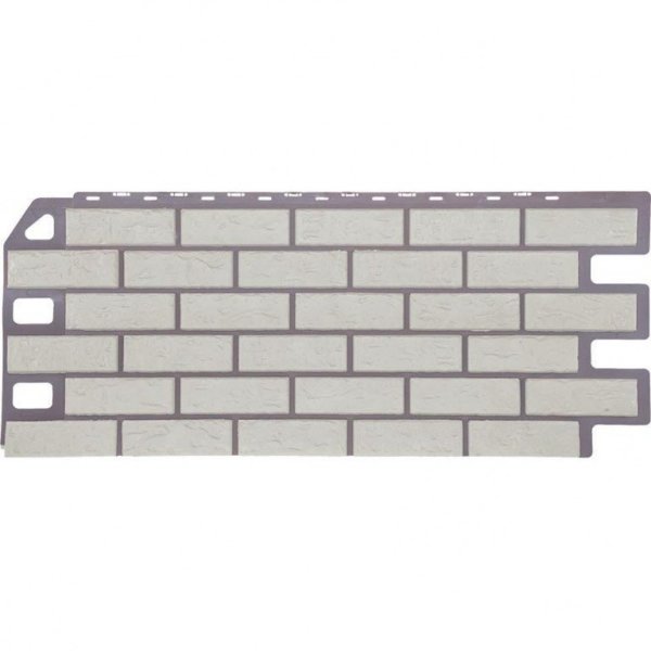 Фасадная панель FineBer, Кирпич, Мелованный белый купить в Рыбинске