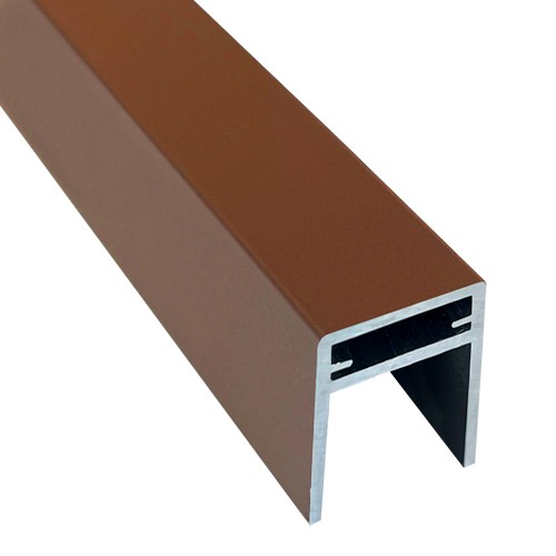 П-профиль Алюминиевый EasyDecking 35x25 Коричневый купить в Рыбинске
