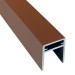 П-профиль Алюминиевый EasyDecking 35x25 Коричневый купить в Рыбинске