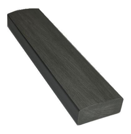 Лавочный брус Ecodecking Некст полнотелый брашированный 70х35 графит купить в Рыбинске
