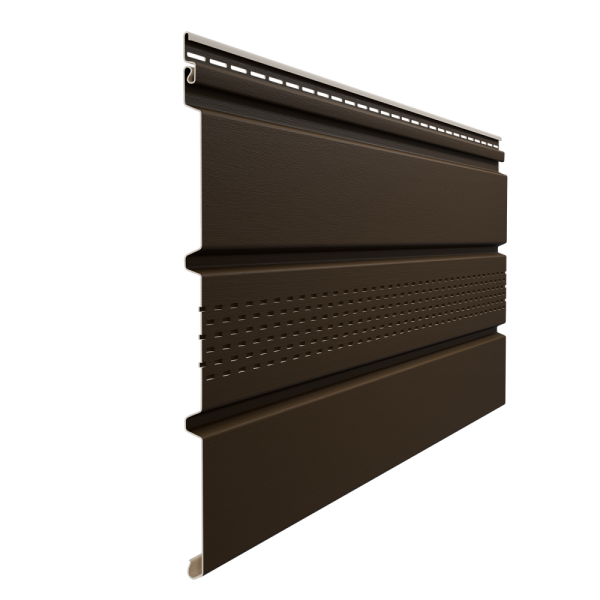 Софит Элит с центральной перфорацией Коричневый (темный дуб) купить в Рыбинске