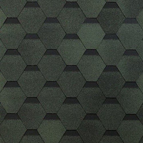 Гибкая черепица Shinglas, коллекция Оптима – Зеленый купить в Рыбинске