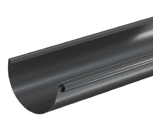Водосток Aquasistem, система 150/100 - Водосточный желоб 3.00м RAL 7024 Тёмно-серый купить в Рыбинске