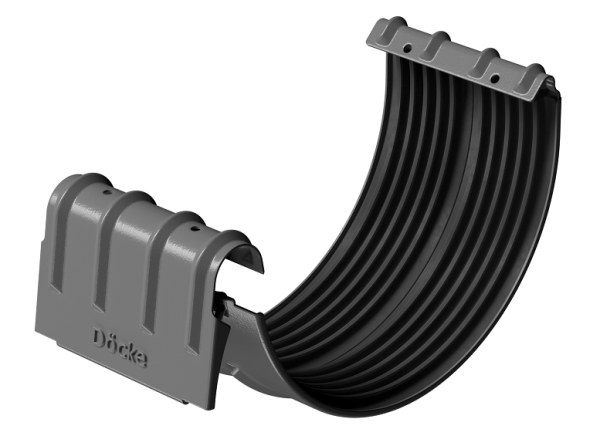 Соединитель желобов D125 Döcke STAL PREMIUM Графит, (RAL 7024) купить в Рыбинске