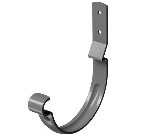 Карнизный крюк короткий (гнутый) D125 Döcke STAL PREMIUM Графит, (RAL 7024) купить в Рыбинске