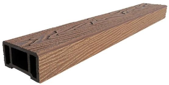 Перила ДПК 3D GardenParkett фактура дерева Светло-коричневый купить в Рыбинске