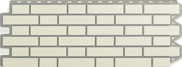 Фасадная панель Альта-Профиль, Кирпич Клинкерный, Белый купить в Рыбинске