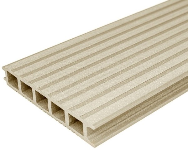 Террасная доска из ДПК бесшовная holzhof, Слоновая кость купить в Рыбинске